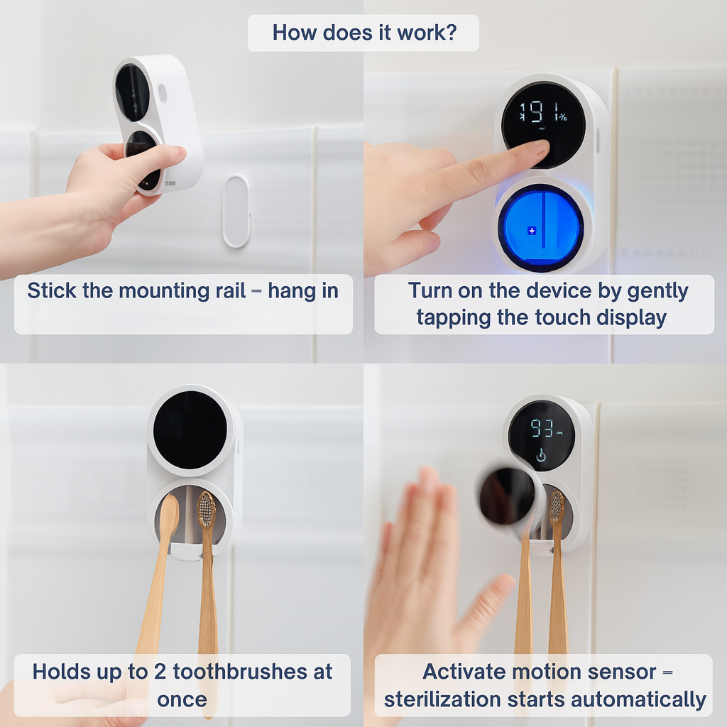 Bacteria Free Toothbrush Sterilizer